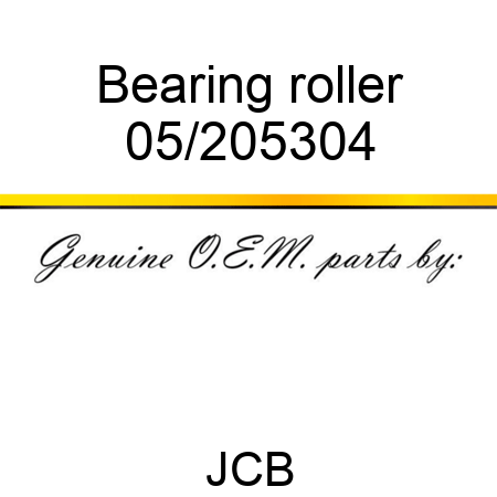 Bearing, roller 05/205304