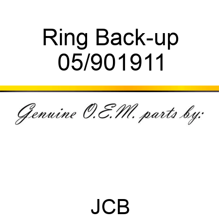 Ring, Back-up 05/901911