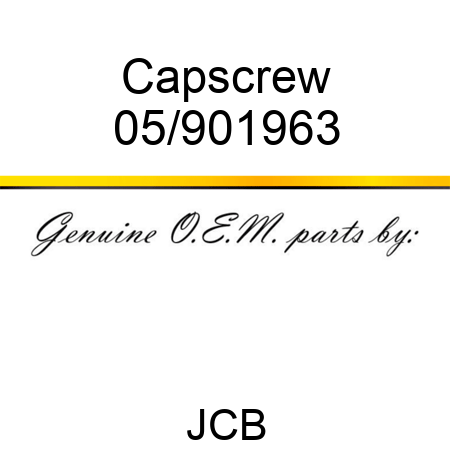 Capscrew 05/901963