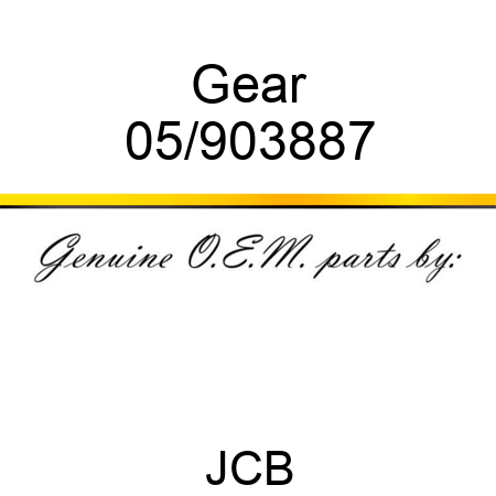 Gear 05/903887