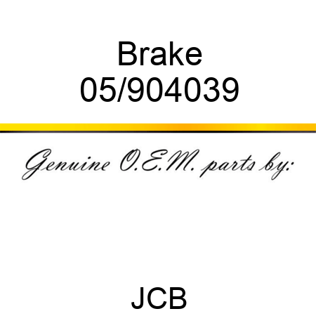 Brake 05/904039