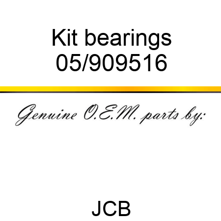 Kit, bearings 05/909516