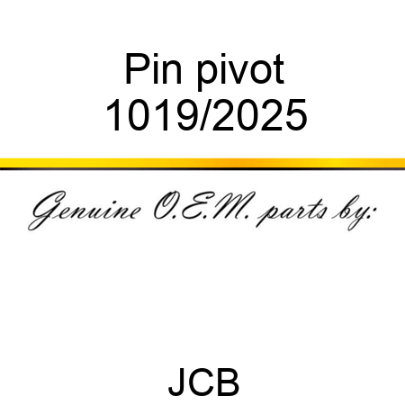 Pin, pivot 1019/2025