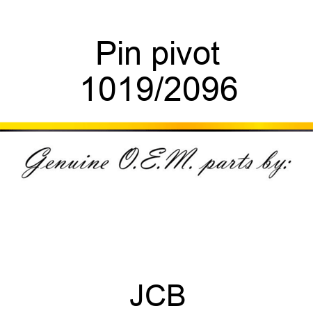 Pin, pivot 1019/2096