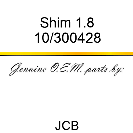 Shim, 1.8 10/300428