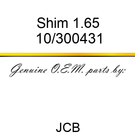 Shim, 1.65 10/300431
