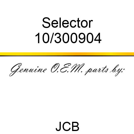 Selector 10/300904