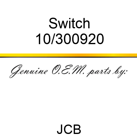 Switch 10/300920