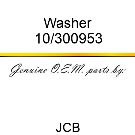 Washer 10/300953