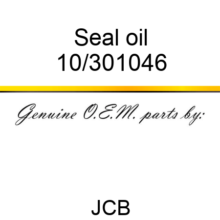Seal, oil 10/301046