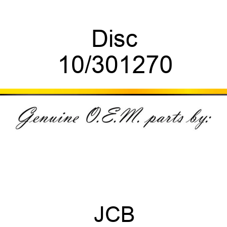Disc 10/301270