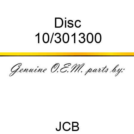 Disc 10/301300