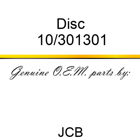 Disc 10/301301