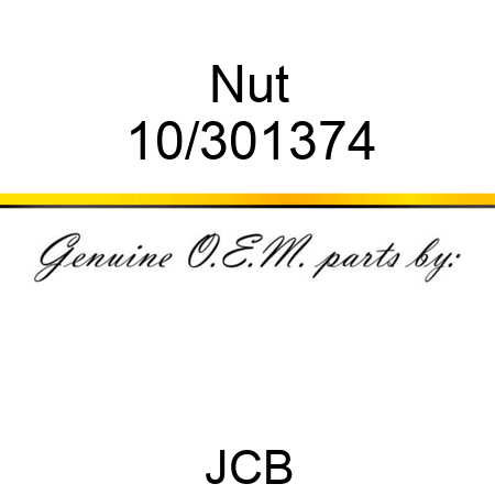 Nut 10/301374