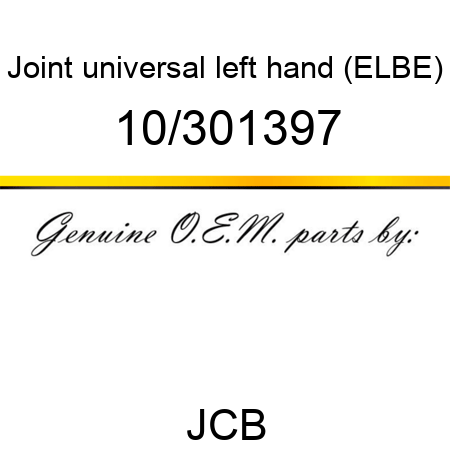 Joint, universal, left hand, (ELBE) 10/301397
