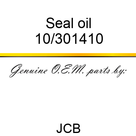 Seal, oil 10/301410