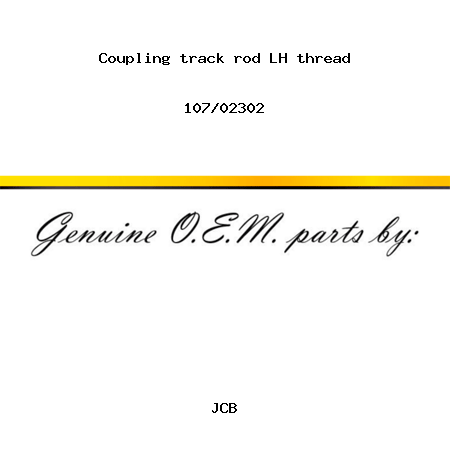 Coupling, track rod, LH thread 107/02302