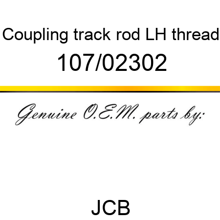 Coupling, track rod, LH thread 107/02302