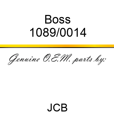 Boss 1089/0014
