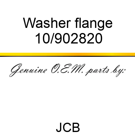Washer, flange 10/902820