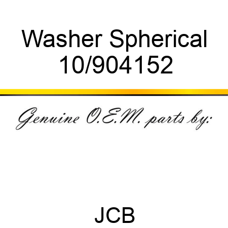 Washer, Spherical 10/904152