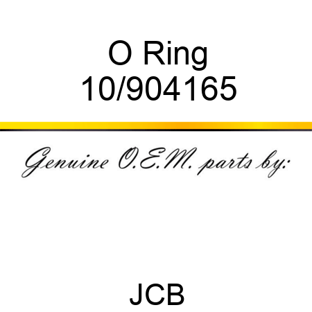 O Ring 10/904165