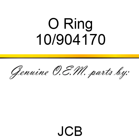 O Ring 10/904170