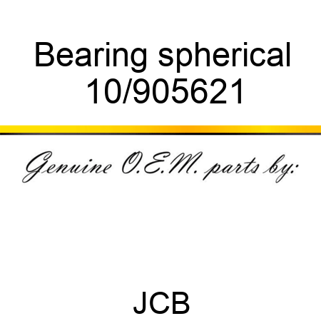 Bearing, spherical 10/905621