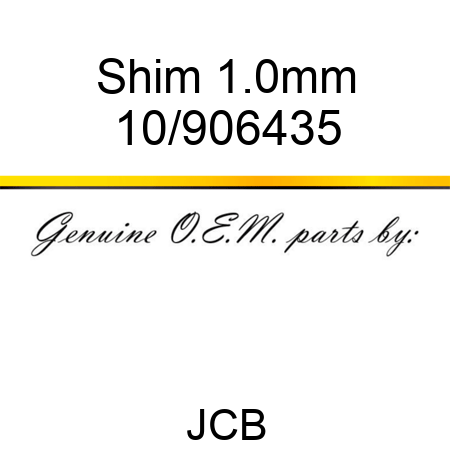 Shim, 1.0mm 10/906435