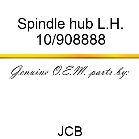 Spindle, hub, L.H. 10/908888
