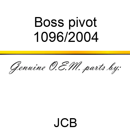 Boss, pivot 1096/2004