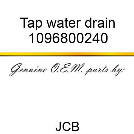 Tap, water drain 1096800240