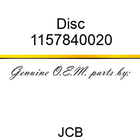 Disc 1157840020