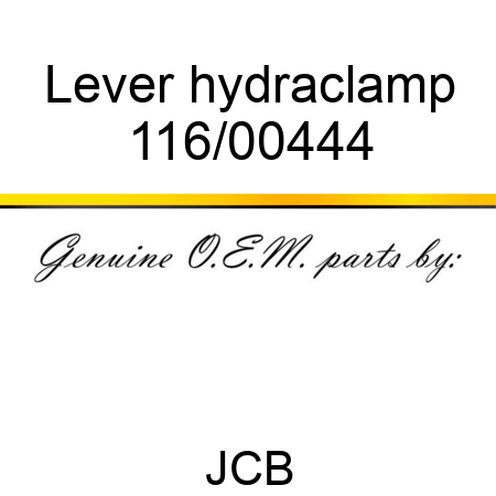 Lever, hydraclamp 116/00444