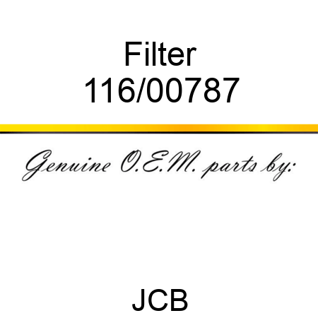 Filter 116/00787