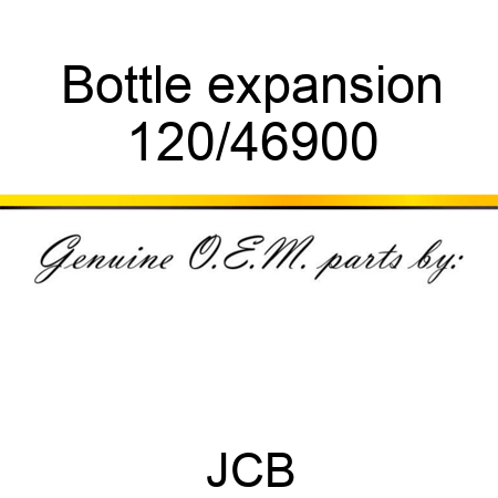 Bottle, expansion 120/46900