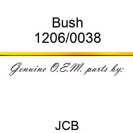 Bush 1206/0038