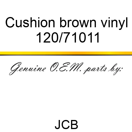 Cushion, brown, vinyl 120/71011