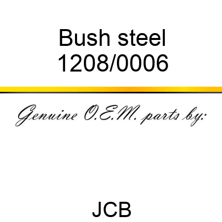 Bush, steel 1208/0006