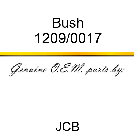 Bush 1209/0017