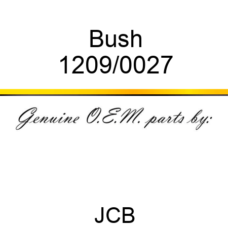 Bush 1209/0027