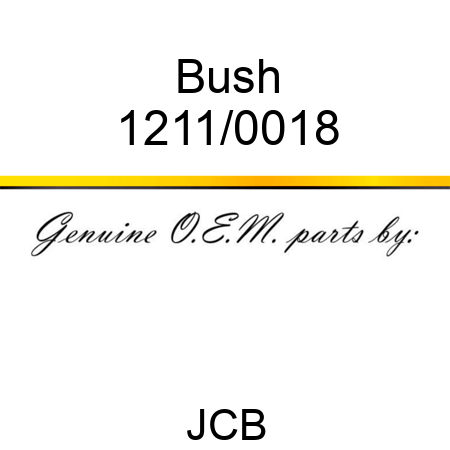 Bush 1211/0018
