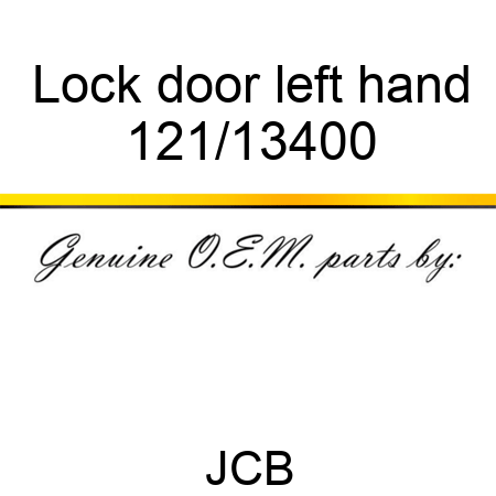 Lock, door, left hand 121/13400