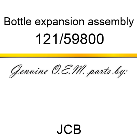Bottle, expansion, assembly 121/59800