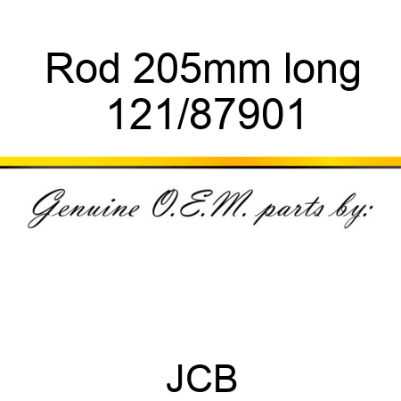 Rod, 205mm long 121/87901