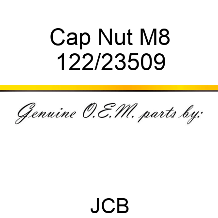 Cap, Nut M8 122/23509