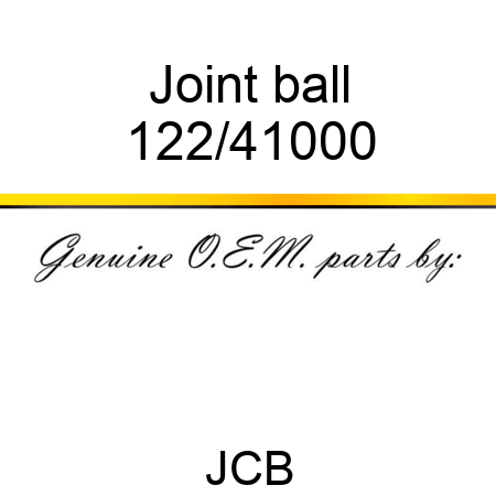 Joint, ball 122/41000