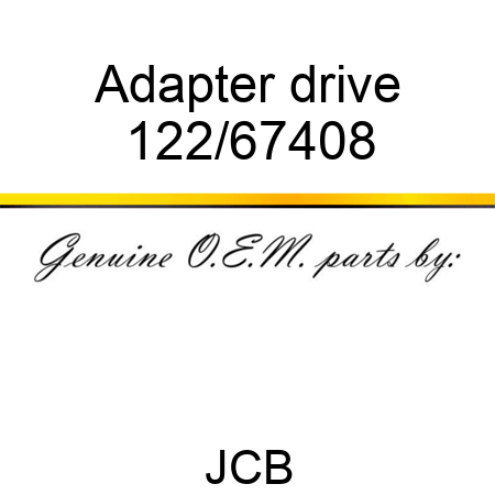 Adapter, drive 122/67408