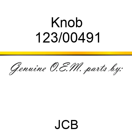 Knob 123/00491