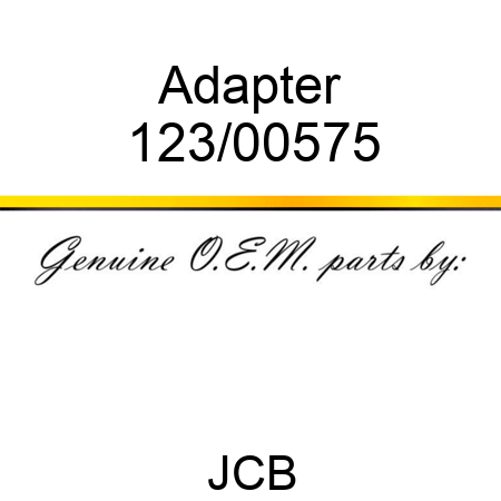 Adapter 123/00575